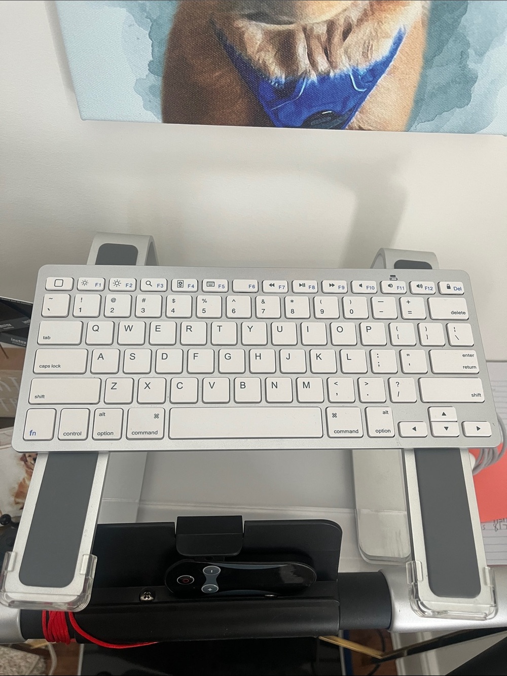 Wireless White Bluetooth Keyboard for Home Office
